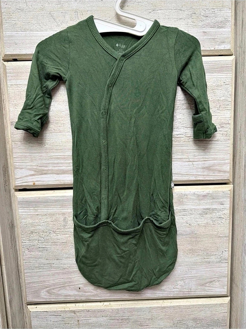 Kyte Baby Bundler Snap Gown Green Baby One-Piece 0-3m